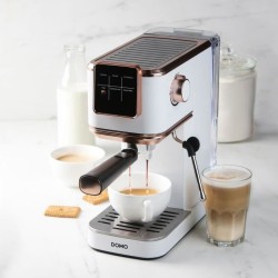 Machine a expresso 3 en 1 - DOMO - DO746K - 1350 W - 20 Bar - Blanc /