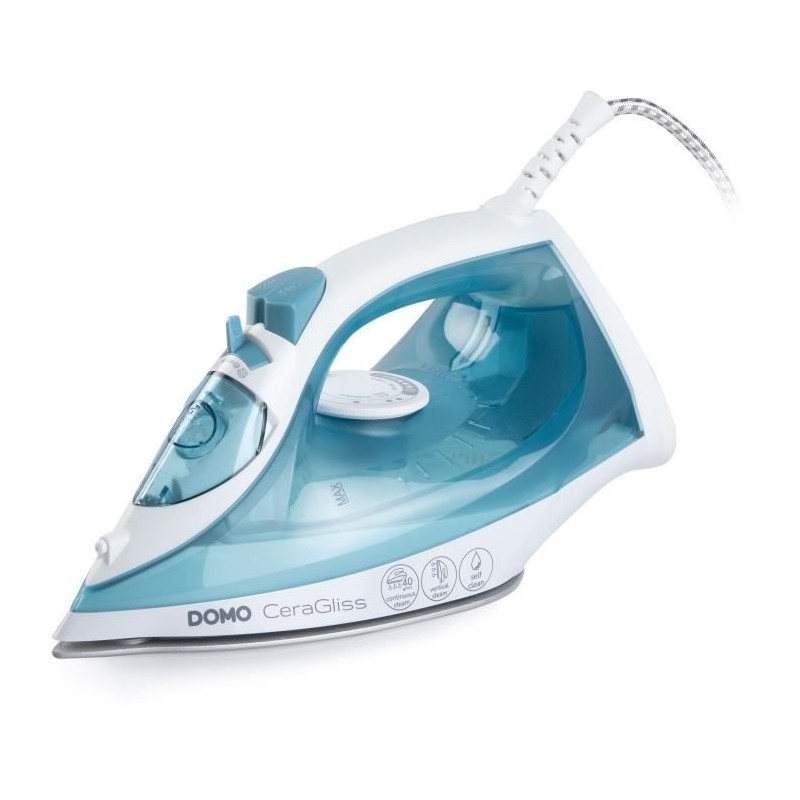 Fer a repasser vapeur - DOMO - DO7060S CeraGliss - 2400 W - 40 g/min - Fer a repasser vapeur - DOMO - DO7060S CeraGliss - 2400 W - 40 g/min -