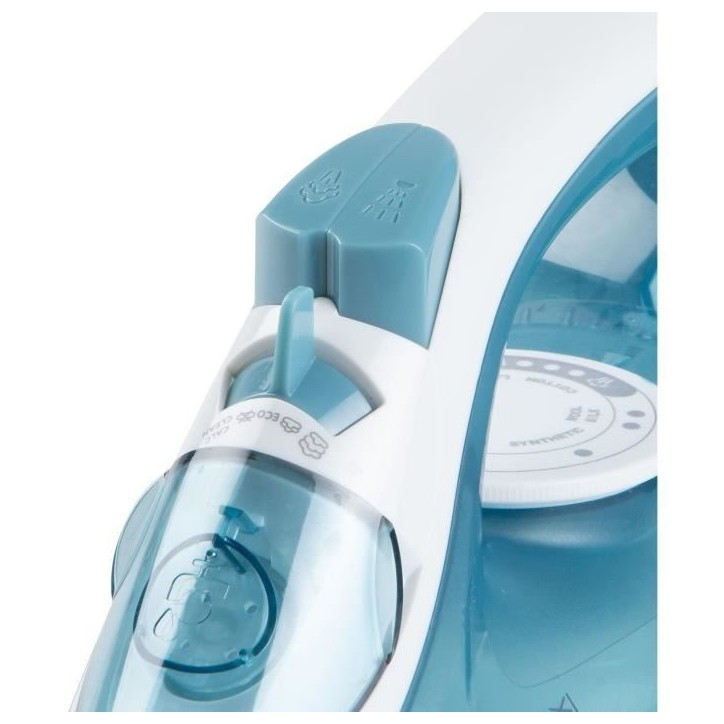 Fer a repasser vapeur - DOMO - DO7060S CeraGliss - 2400 W - 40 g/min - 320 ml - Bleu / Blanc