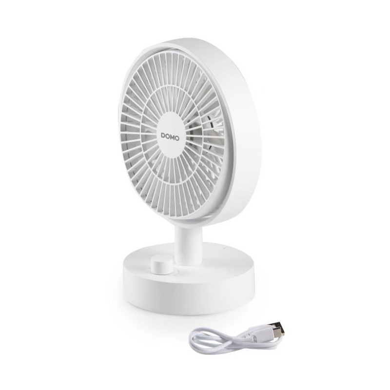 Ventilateur de table - DOMO - Li-ion batt. 5V - Rechargeable USB - Dia Ventilateur de table - DOMO - Li-ion batt. 5V - Rechargeable USB - Dia