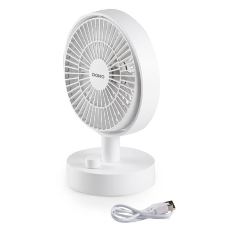 Ventilateur de table - DOMO - Li-ion batt. 5V - Rechargeable USB - Dia
