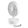 Ventilateur de table - DOMO - Li-ion batt. 5V - Rechargeable USB - Dia