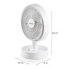 Ventilateur de table - DOMO - Li-ion batt. 5V - Rechargeable USB - Dia
