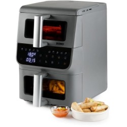 Friteuse sans huile - DOMO - Airfryer DO550FR - Double cuve 3.5 L + 6,