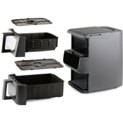 Friteuse sans huile - DOMO - Airfryer DO550FR - Double cuve 3.5 L + 6,