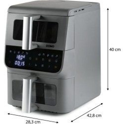 Friteuse sans huile - DOMO - Airfryer DO550FR - Double cuve 3.5 L + 6,