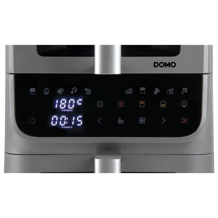 Friteuse sans huile - DOMO - Airfryer DO550FR - Double cuve 3.5 L + 6,5 L - 10 programmes - 2500 W Friteuse sans huile - DOMO - Airfryer DO550FR - Double cuve 3.5 L + 6,5 L - 10 programmes - 2500 W