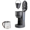 Cafetiere filtre - DOMO - DO754K - 1,25 L - 10 tasses - Gris / Bois