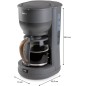 Cafetiere filtre - DOMO - DO754K - 1,25 L - 10 tasses - Gris / Bois