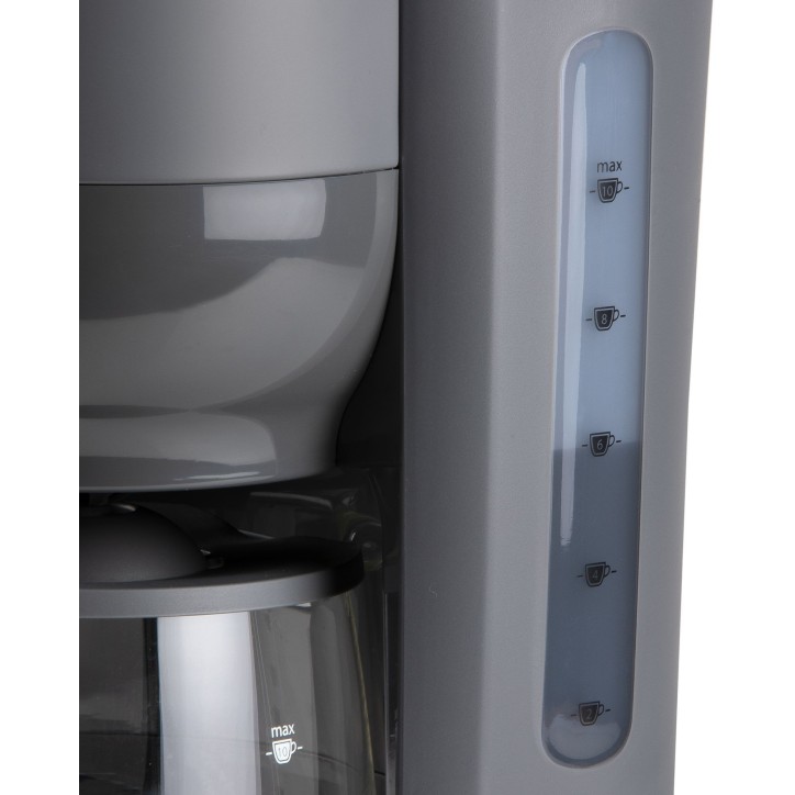 Cafetiere filtre - DOMO - DO754K - 1,25 L - 10 tasses - Gris / Bois Cafetiere filtre - DOMO - DO754K - 1,25 L - 10 tasses - Gris / Bois