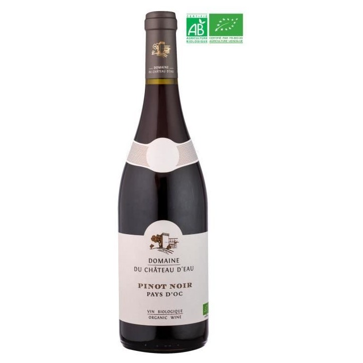 Domaine du Château d'Eau Pays d'Oc Pinot Noir - Vin rouge de Languedoc-Roussillon - Bio 2022