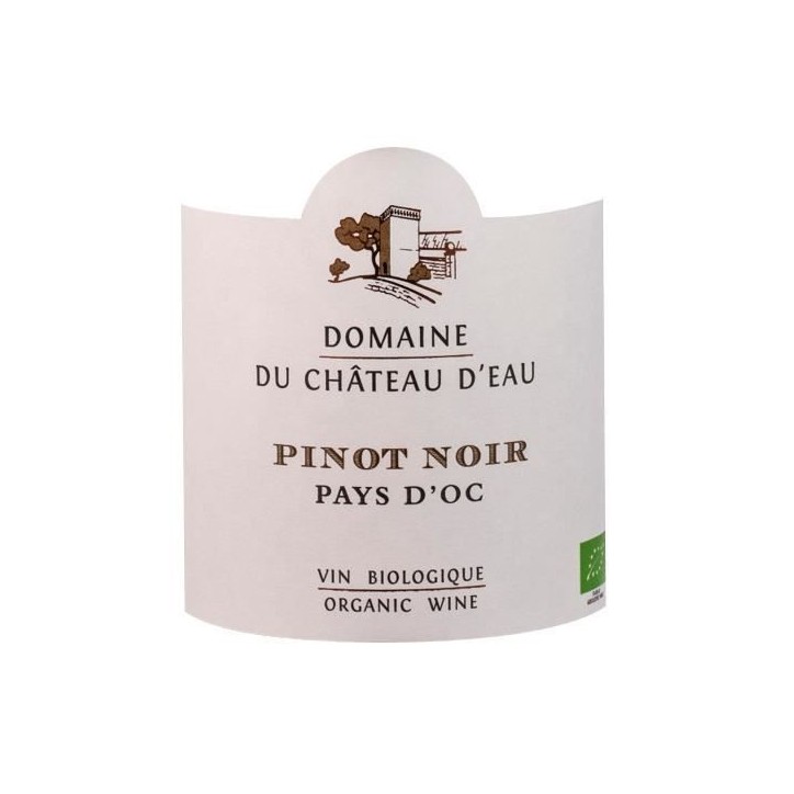Domaine du Château d'Eau Pays d'Oc Pinot Noir - Vin rouge de Languedoc-Roussillon - Bio 2022