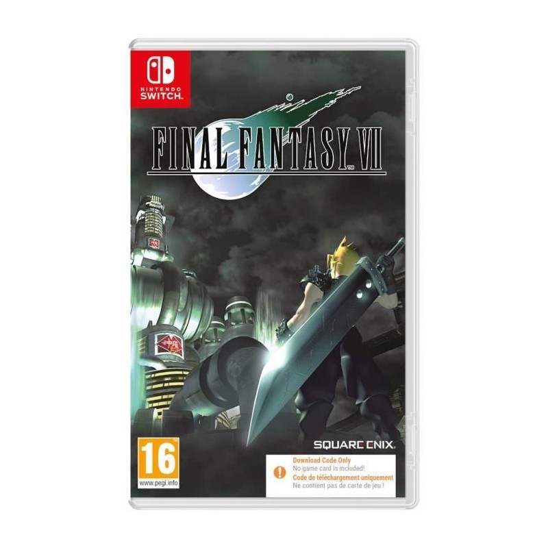 Final Fantasy VII - Jeu Nintendo Switch - Code dans la boîte Final Fantasy VII - Jeu Nintendo Switch - Code dans la boîte
