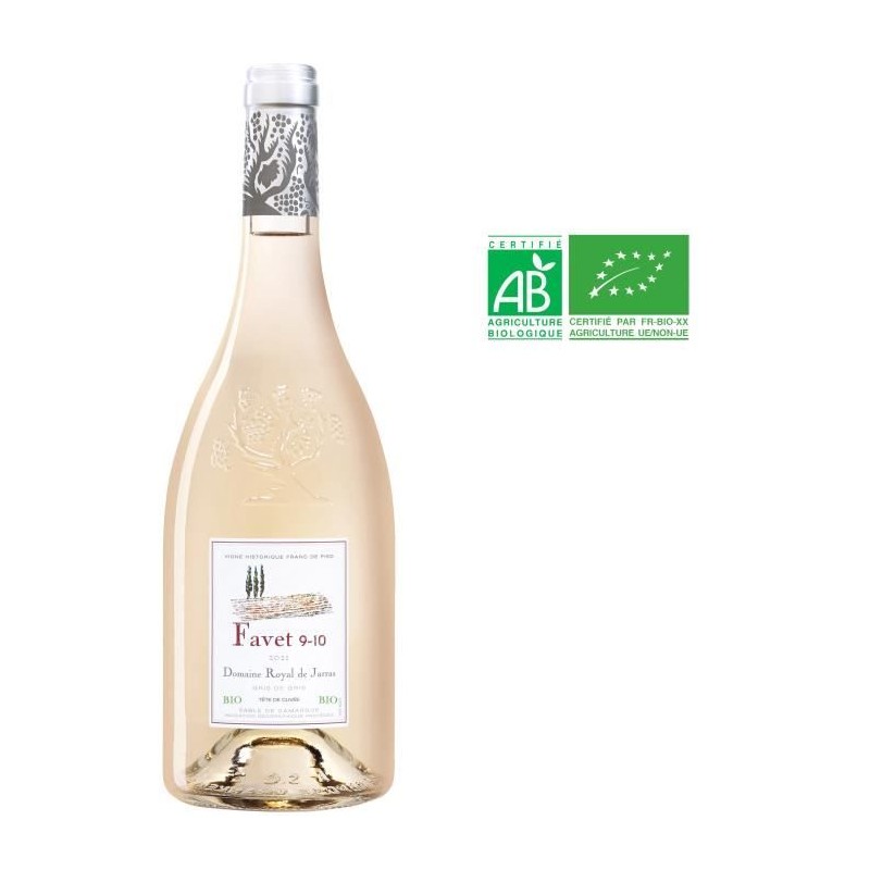 Domaine Royal de Jarras Favet 9-10 2021 Sable de Camargue - Vin rosé Domaine Royal de Jarras Favet 9-10 2021 Sable de Camargue - Vin rosé