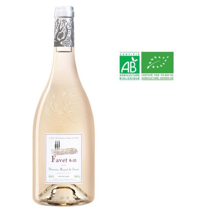 Domaine Royal de Jarras Favet 9-10 2021 Sable de Camargue - Vin rosé de Languedoc - Bio
