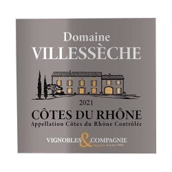 Domaine Villesseche 2024 Côtes du Rhône - Vin blanc de la Vallée du