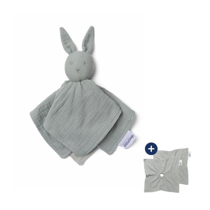 doomoo Doudou Bébé You&Me - Doudou Réversible et Réconfortant - Fo