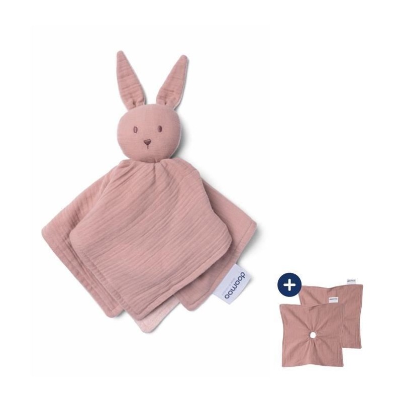 doomoo Doudou Bébé You&Me - Doudou Réversible et Réconfortant - Fo