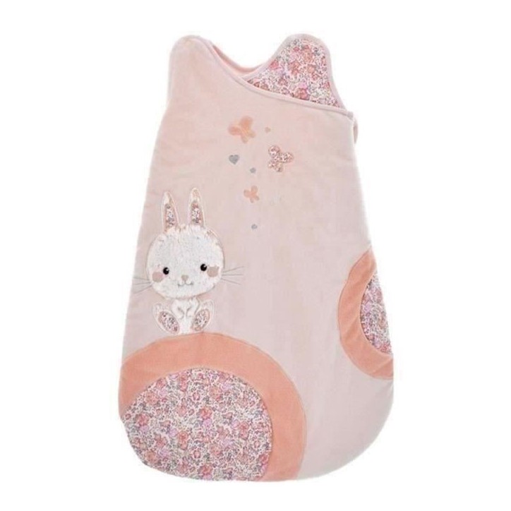 Gigoteuse - DOMIVA - Lapinou - Rose - 0-6 mois - Chaude et douce