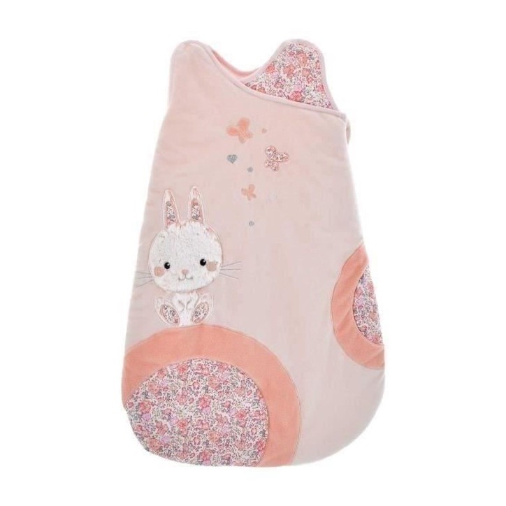 Gigoteuse - DOMIVA - Lapinou - Rose - 0-6 mois - Chaude et douce