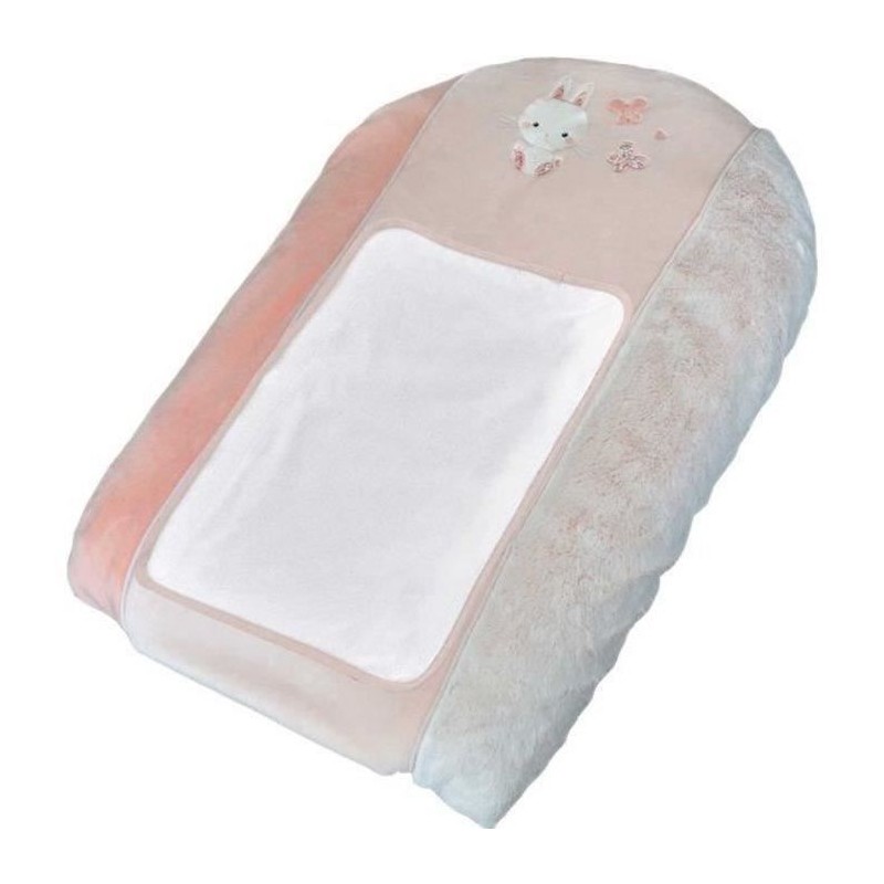 Matelas a langer avec housse Lapinou - Rose - 50 x 75 cm Matelas a langer avec housse Lapinou - Rose - 50 x 75 cm