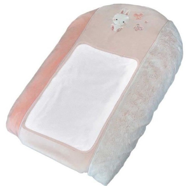 Matelas a langer avec housse Lapinou - Rose - 50 x 75 cm Matelas a langer avec housse Lapinou - Rose - 50 x 75 cm