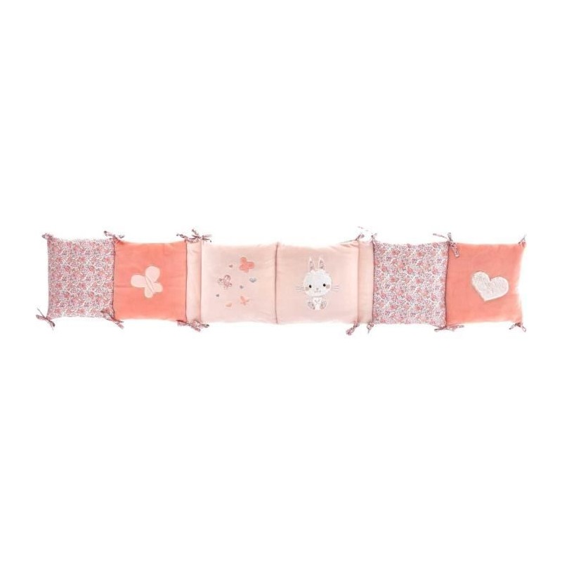 Tour de lit Lapinou - DOMIVA - Microfibre 100% Polyester - Adaptable - Tour de lit Lapinou - DOMIVA - Microfibre 100% Polyester - Adaptable -