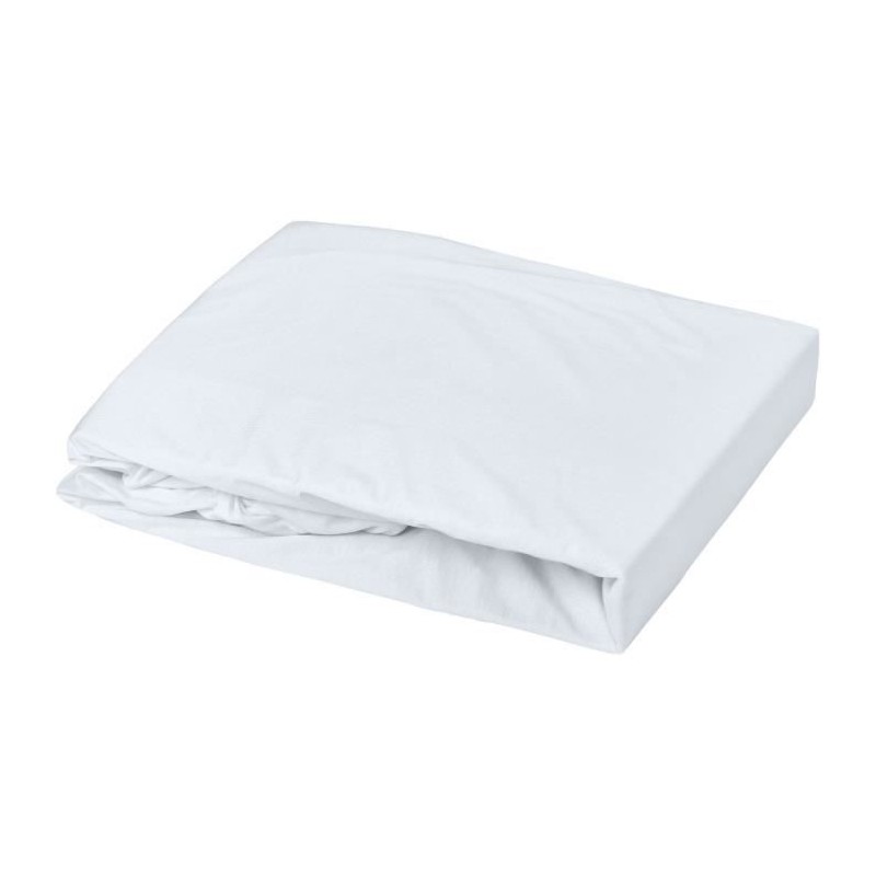 Drap housse - DOMIVA - 70 x 140 cm - Jersey - Light blue