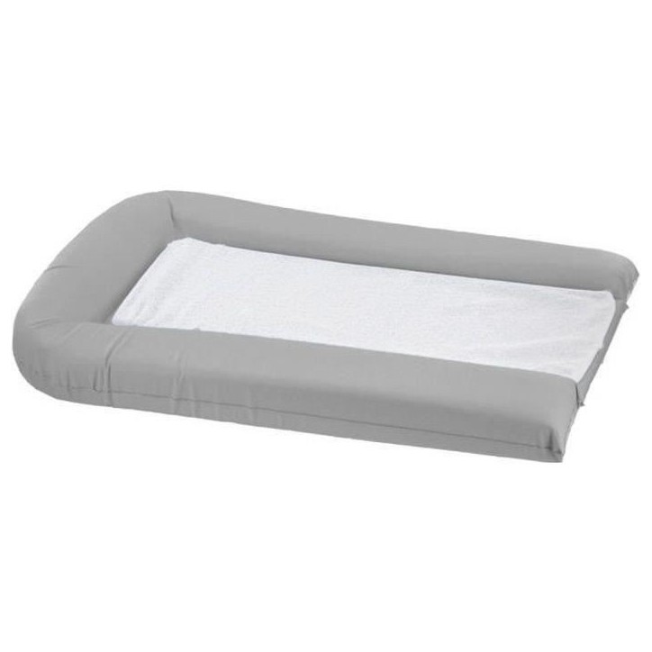 Matelas a langer avec éponges amovibles - Gris Perle - 42 x 70 cm Matelas a langer avec éponges amovibles - Gris Perle - 42 x 70 cm