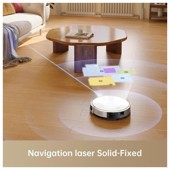 MOVA M1 - Robot Aspirateur Laveur 2 en 1 - 4500Pa - Navigation Intelligente par SoF LiDAR - Brosse multi-surfaces MOVA M1 - Robot Aspirateur Laveur 2 en 1 - 4500Pa - Navigation Intelligente par SoF LiDAR - Brosse multi-surfaces