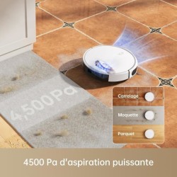 MOVA M1 - Robot Aspirateur Laveur 2 en 1 - 4500Pa - Navigation Intelli