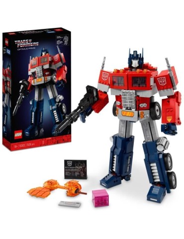 LEGO ICONS™ 10302 Optimus Prime, Figurine Autobot Robot de Transformers, Maquette Camion, Adulte