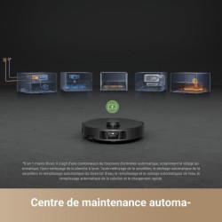 DREAME X40 Master Robot Aspirateur avec Station de Base 8 en 1 Compact