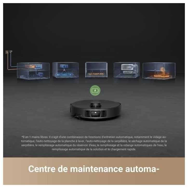DREAME X40 Master Robot Aspirateur avec Station de Base 8 en 1 Compacte de 28 cm, Remplissage et vidange Automatiques DREAME X40 Master Robot Aspirateur avec Station de Base 8 en 1 Compacte de 28 cm, Remplissage et vidange Automatiques