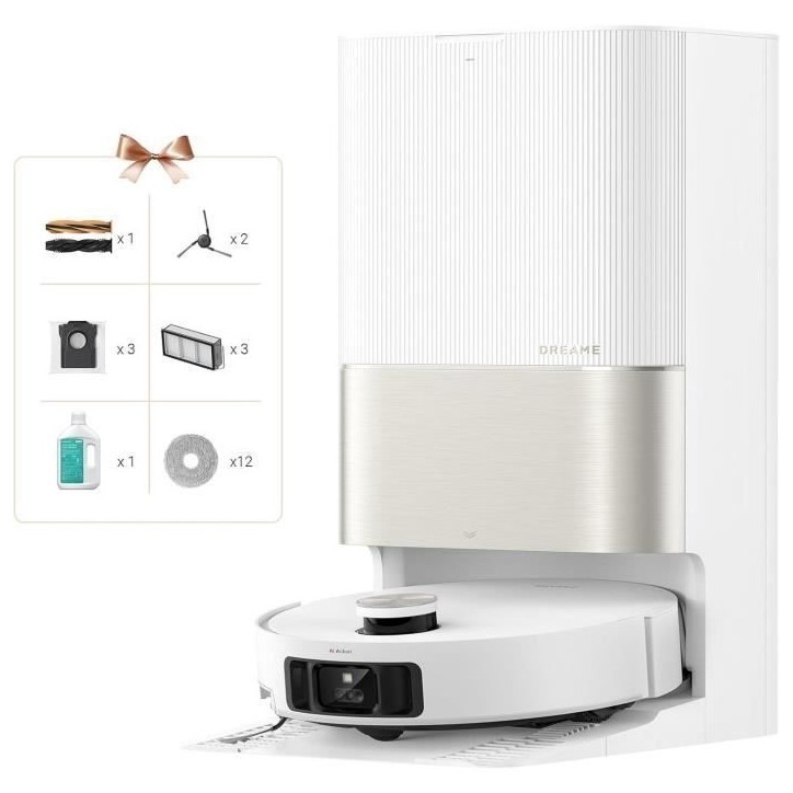 Robot Aspirateur Laveur DREAME X50 Ultra - 220 mn autonomie - 20 000 Pa - Auto-nettoyage Robot Aspirateur Laveur DREAME X50 Ultra - 220 mn autonomie - 20 000 Pa - Auto-nettoyage