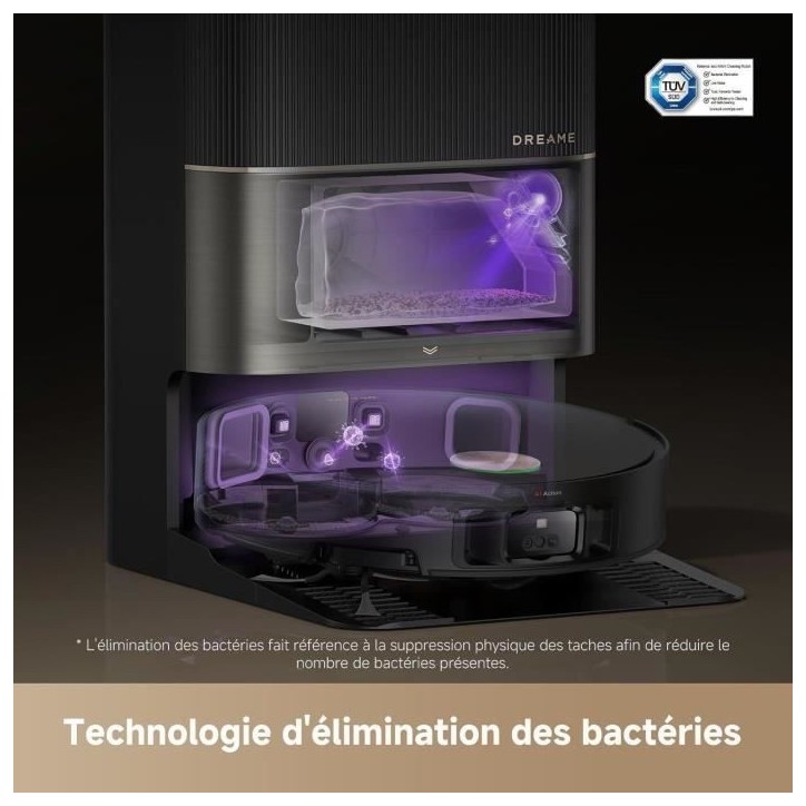 DREAME X50 Ultra Complete - Robot Aspirateur avec Station - Evitement d'obstacles par IA et Navigation a 360 - Aspiration 20 000 DREAME X50 Ultra Complete - Robot Aspirateur avec Station - Evitement d'obstacles par IA et Navigation a 360 - Aspiration 20 000