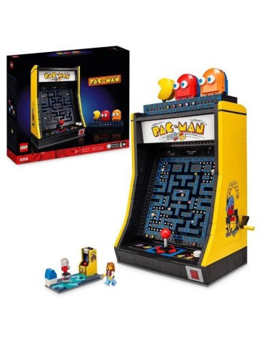 LEGO 10323 Icons Jeu d'Arcade PAC-MAN, Maquette pour Adultes a Construire, Machine de Jeu avec des Personnages