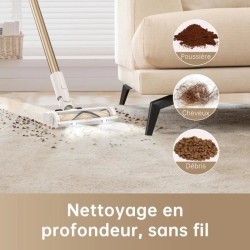 DREAME R10 - Aspirateur Balai sans Fil - Puissance 120AW, Autonomie 60