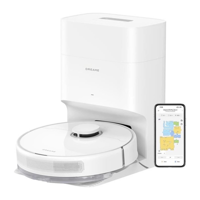 DREAME D10 Plus Gen 2 - Robot Aspirateur Laveur avec Vidange Automatiq DREAME D10 Plus Gen 2 - Robot Aspirateur Laveur avec Vidange Automatiq