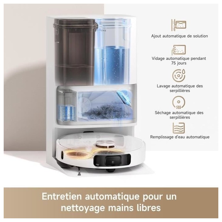 DREAME L10s Ultra Gen 2 - Robot Aspirateur Laveur - 10 000 Pa - Technologie MopExtend RoboSwing - Base Entierement Automatique DREAME L10s Ultra Gen 2 - Robot Aspirateur Laveur - 10 000 Pa - Technologie MopExtend RoboSwing - Base Entierement Automatique