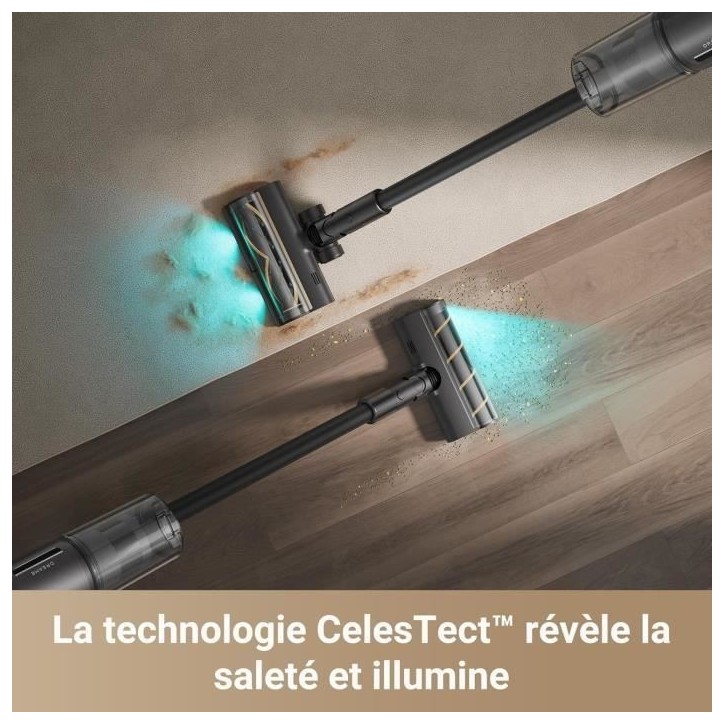 DREAME Z30 - Aspirateur Balai sans Fil - Puissance 310 AW - Autonomie 90 Min - Technologie de Détection de Poussiere DREAME Z30 - Aspirateur Balai sans Fil - Puissance 310 AW - Autonomie 90 Min - Technologie de Détection de Poussiere