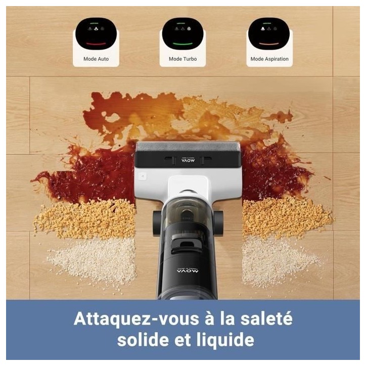 MOVA K20 - Aspirateur Laveur Sec Et Humide - Poids Léger de 4 kg - Nettoyage Auto Double Rotation - Écran LED MOVA K20 - Aspirateur Laveur Sec Et Humide - Poids Léger de 4 kg - Nettoyage Auto Double Rotation - Écran LED