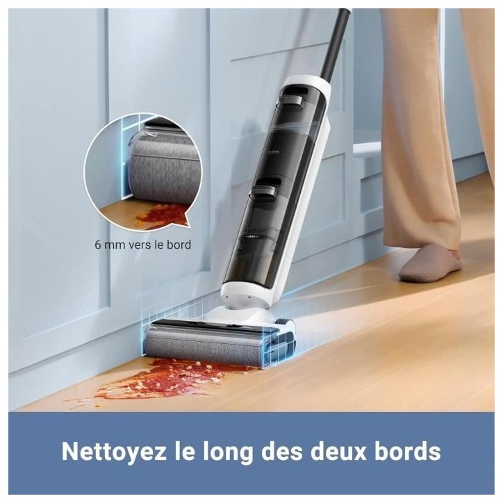 MOVA K20 - Aspirateur Laveur Sec Et Humide - Poids Léger de 4 kg - Nettoyage Auto Double Rotation - Écran LED MOVA K20 - Aspirateur Laveur Sec Et Humide - Poids Léger de 4 kg - Nettoyage Auto Double Rotation - Écran LED