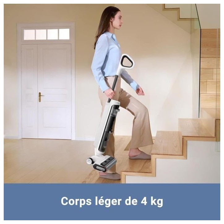 MOVA K20 - Aspirateur Laveur Sec Et Humide - Poids Léger de 4 kg - Nettoyage Auto Double Rotation - Écran LED MOVA K20 - Aspirateur Laveur Sec Et Humide - Poids Léger de 4 kg - Nettoyage Auto Double Rotation - Écran LED