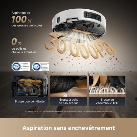 Aspirateur Robot Laveur - DREAME Aqua 10 Ultra Roller Complete - Nettoyage Automatique du Rouleau - Évitement d'obstacles de 8