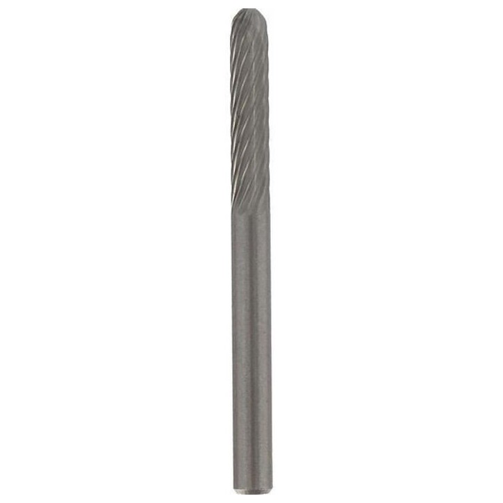 Fraise en carbure de tungstene DREMEL 9903 - Diametre 3,2 mm - Bout cône - Pour sculpter et graver le bois/métal