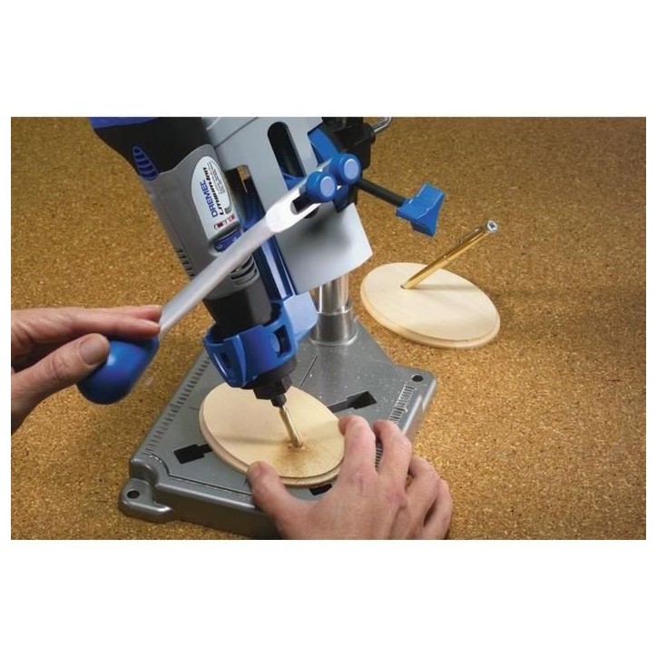 Support vertical de perceuse a colonne DREMEL 220 - Acier - Réglage par incréments de 15 degrés Support vertical de perceuse a colonne DREMEL 220 - Acier - Réglage par incréments de 15 degrés