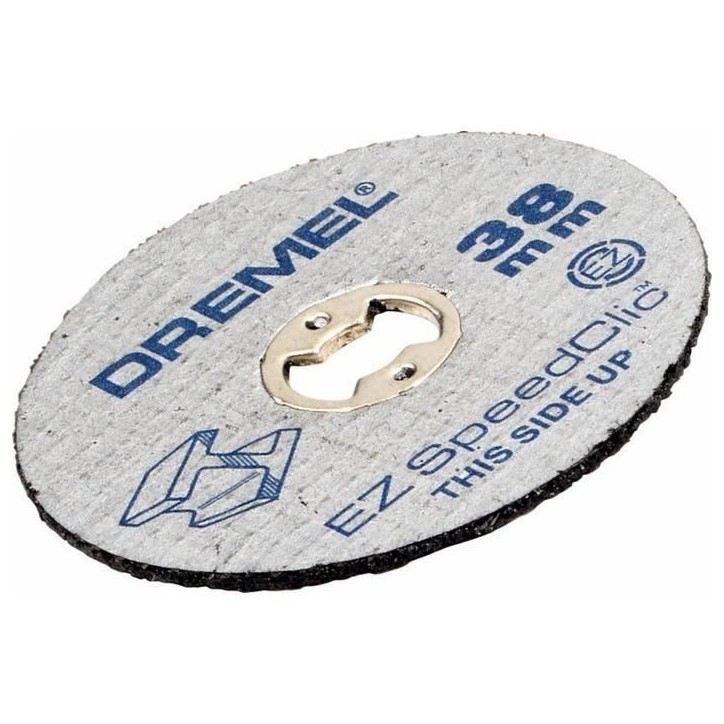 Lot de 12 Disques DREMEL - EZ SpeedClic - Tronçonnage/Découpe Métaux - ø 38mm - épaisseur 1,2mm Lot de 12 Disques DREMEL - EZ SpeedClic - Tronçonnage/Découpe Métaux - ø 38mm - épaisseur 1,2mm