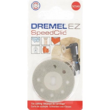 Disque diamant a tronçonner DREMEL S545 - Ø 38mm - Découpe de Faience/Porcelaine/Céramique