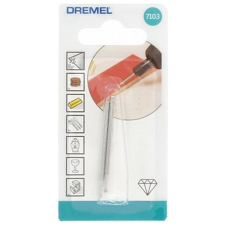 DREMEL Lot de 2 pointes diamantées 2mm 7103 DREMEL Lot de 2 pointes diamantées 2mm 7103